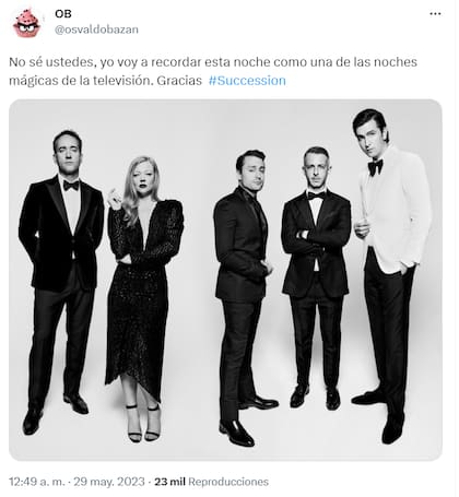 La reacción de Osvaldo Bazán luego de ver el final de Succession