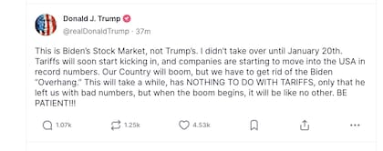 La reacción de Trump tras la contracción de la economía de EE.UU.
