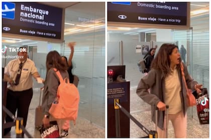 La reacción de un guardia de seguridad argentino que dejó su puesto de trabajo para celebrar un gol