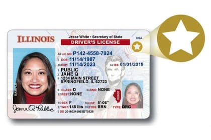 La Real ID se parece a la licencia de conducir tradicional, con la diferencia de que incluye una marca de estrella que indica que cumple con los estándares de seguridad