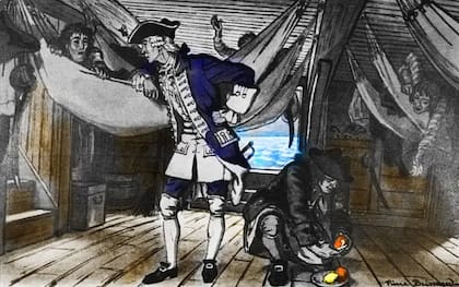 La recomendación de Lind de incluir cítricos frescos y jugo de limón en la dieta de los marineros resultó en la erradicación del escorbuto en la Armada Británica