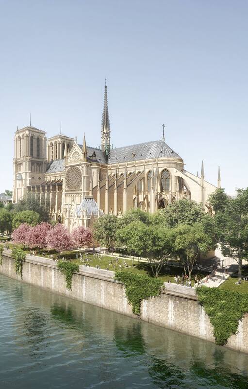 La reconstrucción de la catedral de Notre-Dame de París tendrá un nuevo parque