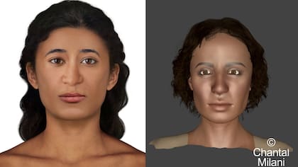 La reconstrucción del rostro se realizó con técnicas 2D y 3D