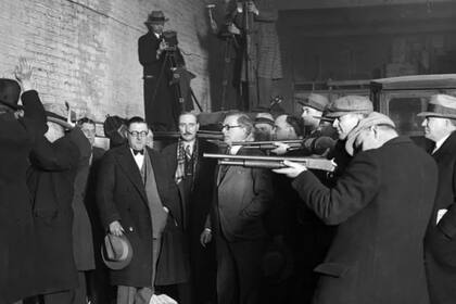 La recreación forense de la matanza de San Valentín hecha por los investigadores (Foto: CHICAGO HISTORY MUSEUM)