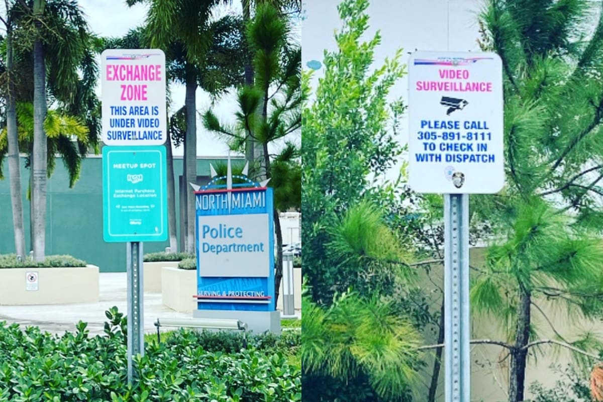La red de “Safe Exchange Zones” se distribuye en distintos puntos de Miami-Dade y ofrece protección para las ventas online