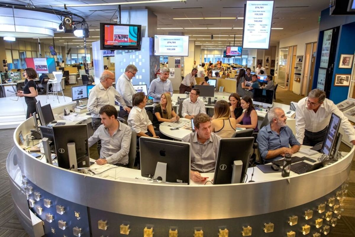 La redacción de LA NACION en diciembre de 2019