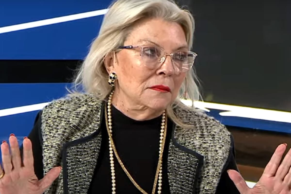 La referente de la Coalición Cívica ARI (CC ARI), Elisa Carrió, en Comunidad de Negocios por LN+