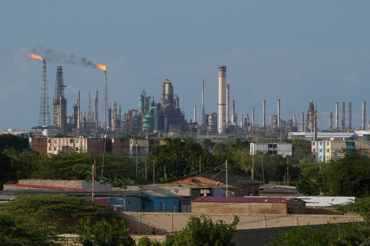 La refinería Amuay en Los Taques, Venezuela