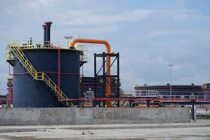 La refinería Dangote en Lagos, Nigeria el 22 de mayo de 2023. (Foto AP/Sunday Alamba)