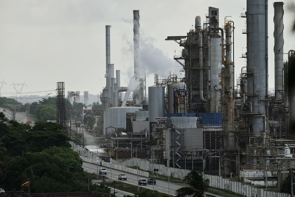 La refinería El Palito en Puerto Cabello, Venezuela