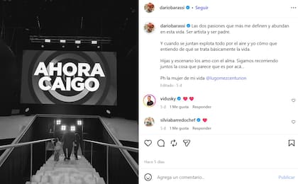 La reflexión de Darío Barassi sobre su faceta como padre y artista (Captura: Instagram @dariobarassi)