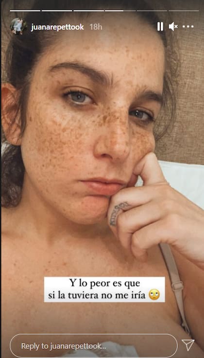 La reflexión de Juana en Instagram: "Lo peor es que si la tuviera no me iría"