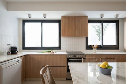 La reforma reutilizó pileta, grifería, electrodomésticos y artefacto de cocina existentes