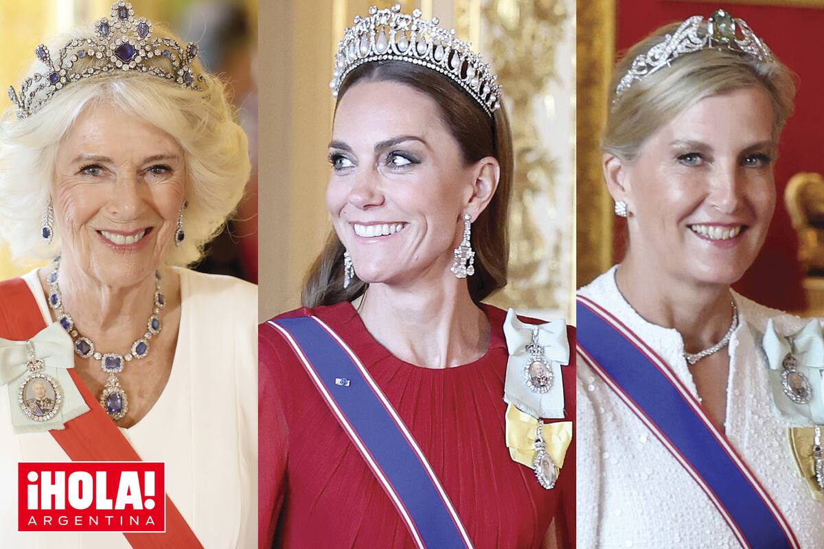 La reina Camilla, la princesa Kate y Sophie de Edimburgo, a puro lujo.