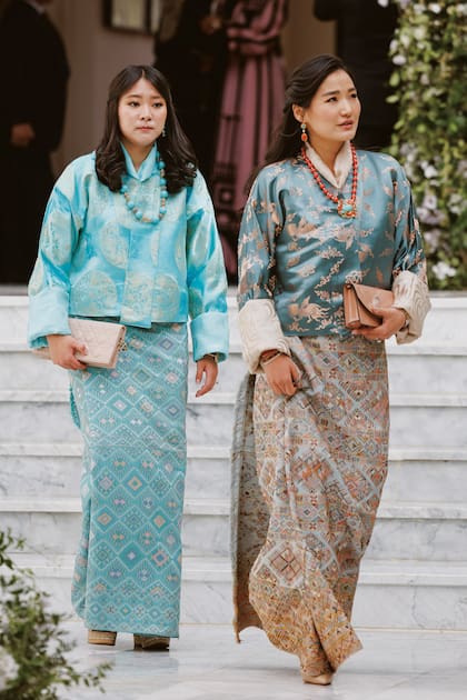 La reina Jetsun Pema –que asistió sin su marido, el rey de Bután Jigme Khesar Namgyel Wangchuck– llegó con la princesa Euphelma.