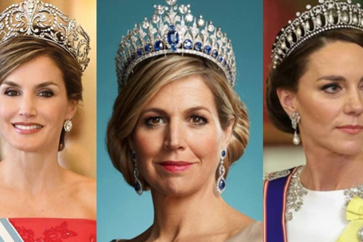 La reina Letizia de España, Máxima de Holanda y Kate Middleton, princesa de Gales