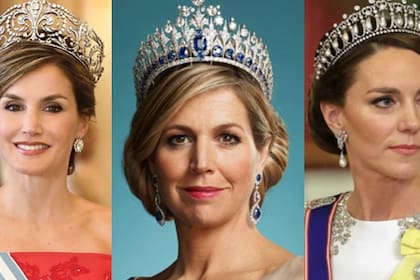 La reina Letizia de España, Máxima de Holanda y Kate Middleton, princesa de Gales