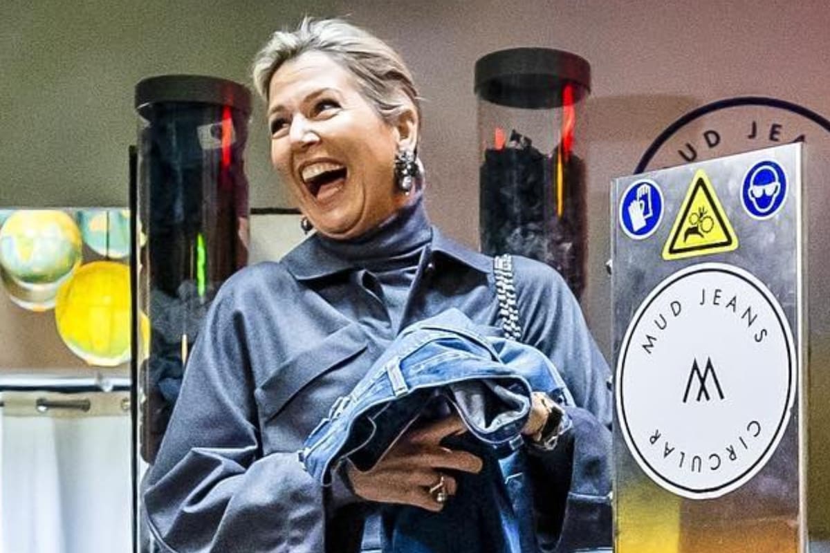 La reina Máxima decidió reciclar sus viejos jeans