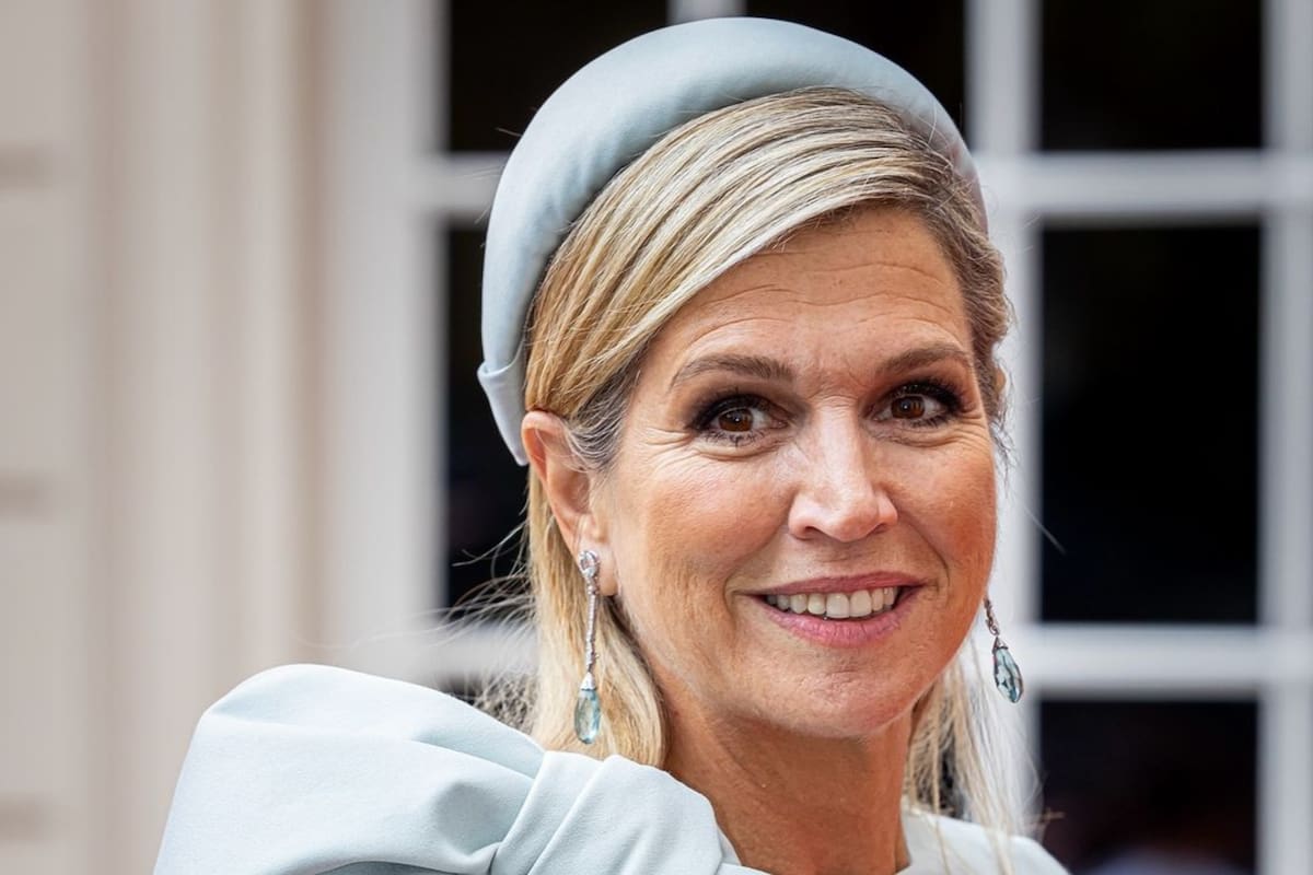 La reina Máxima deslumbró con su look para una actividad en el Palacio Real de Ámsterdam (Foto: Instagram @patrickvkatwijk)