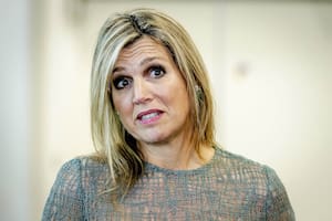 La Reina Máxima durante su primera aparición pública luego de la muerte de su hermana
