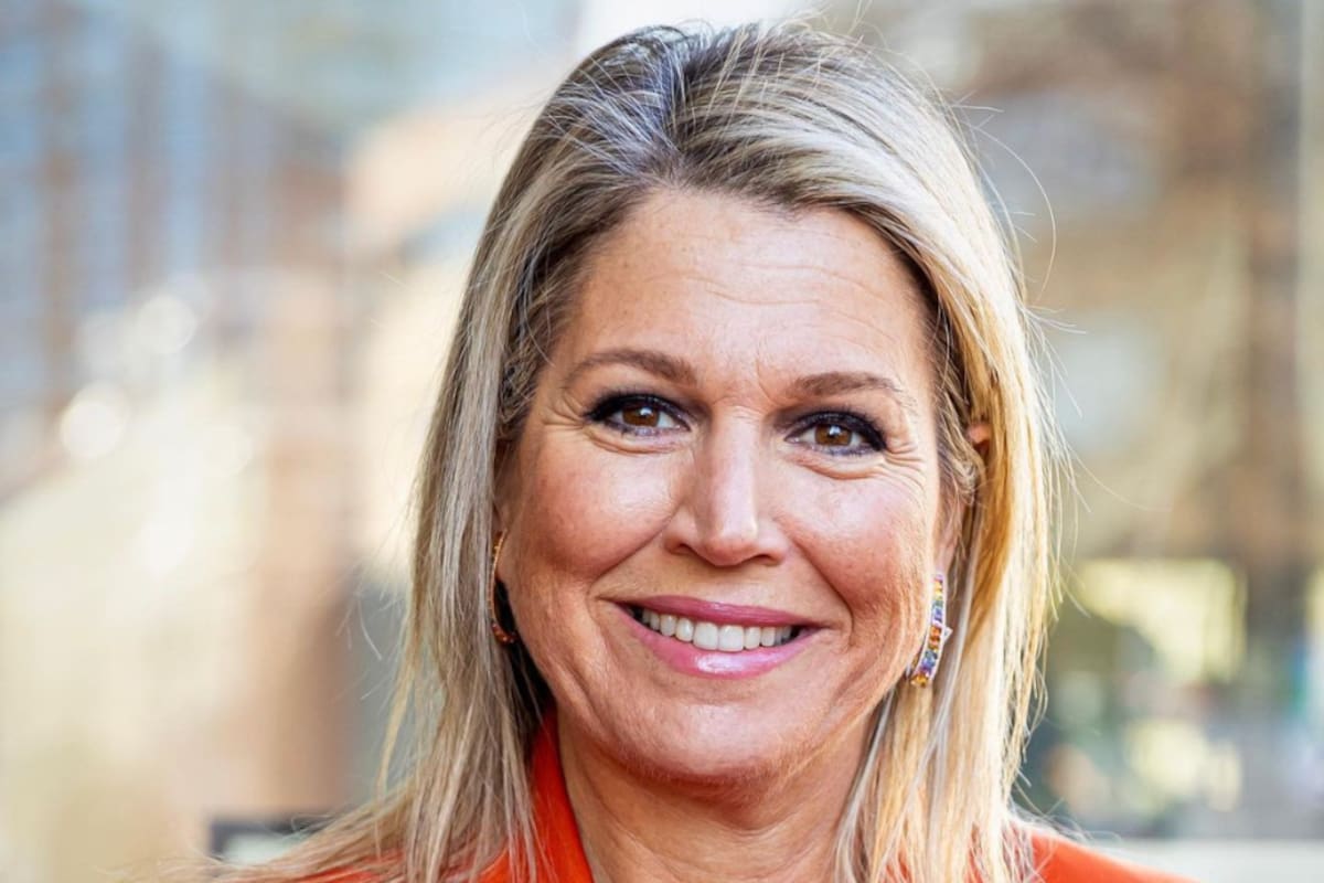 La reina Máxima recorrió una academia de diseño y deslumbró con su look total grey (Foto: Instagram @patrickvkatwijk)