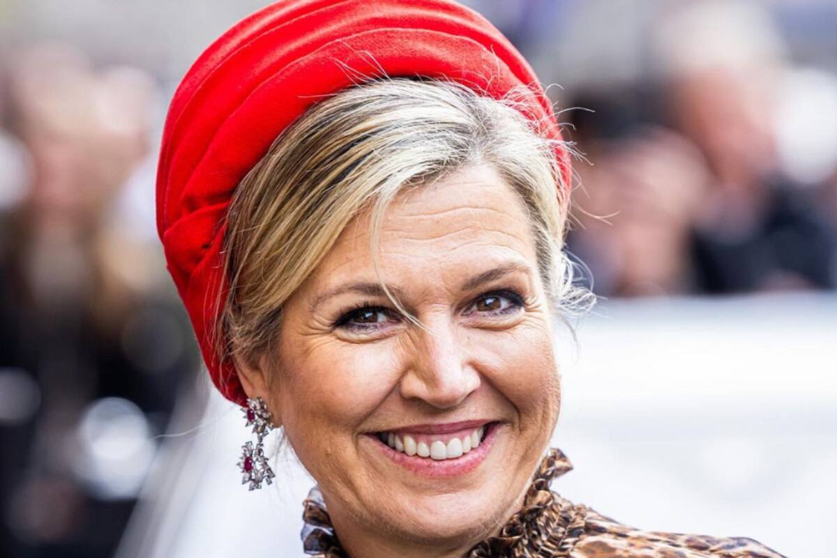 La reina Máxima se robó todas las miradas con un espectacular vestido rojo