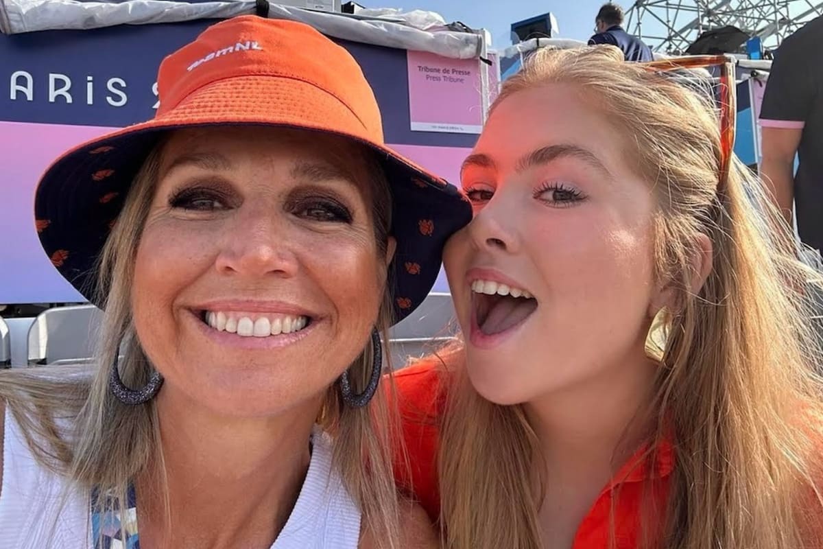La reina Máxima y la princesa Amalia se sacaron una divertida selfie durante los Juegos Olímpicos