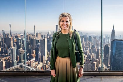 La reina Máxima y su postal en modo turista en el mirador Edge de Nueva York (Foto: Instagram @patrickvkatwijk)