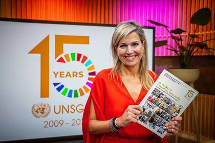 La reina Máxima Zorreguieta fue homenajeada por sus 15 años como UNSGSA (Foto: Instagram @kingdomnl_un)