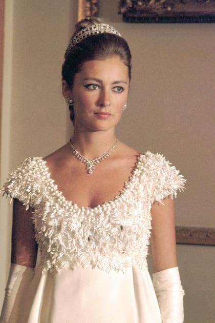 La reina Paola con el “bandeau” de la Reina Elisabeth.