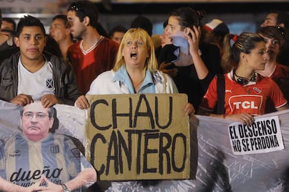 La relación entre Cantero y buena parte de los hinchas estaba rota