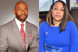 La relación personal entre los fiscales Nathan Wade (izquierda) y Fani Willis (derecha), fue utilizada por la defensa de Trump para intentar desestimar los cargos