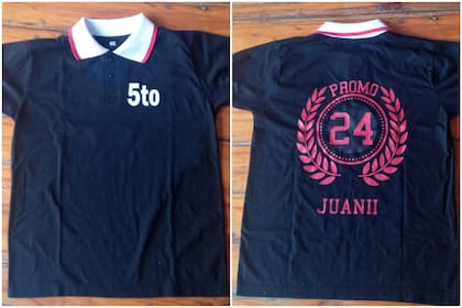 La remera que le prepararon los compañeros de Juani a los padres