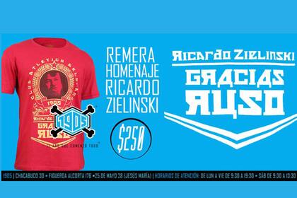 La remera que sacó Belgrano agradeciéndole a Zielinski por su campaña en Belgrano