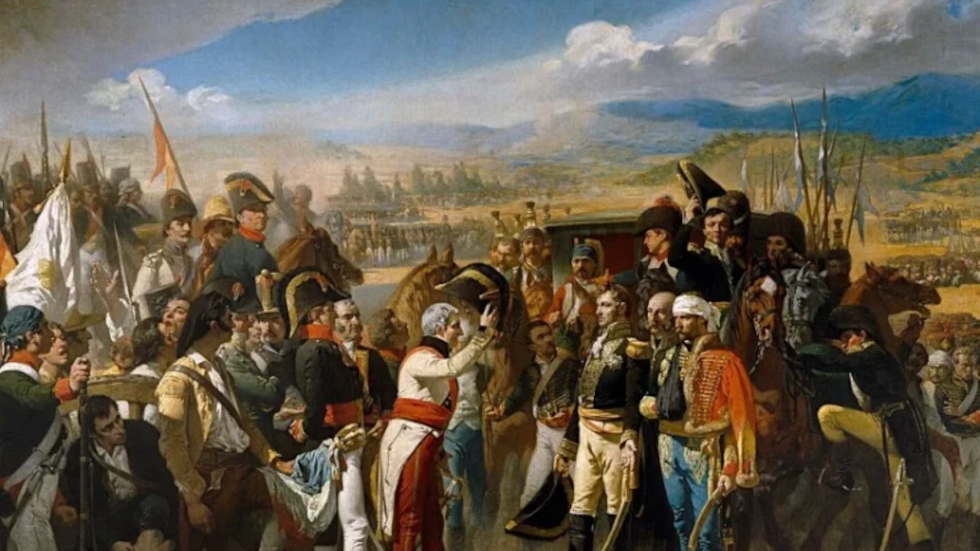 La Rendición de Bailén (1864), óleo del pintor José Casado del Alisal que representa la rendición de Dupont ante el ejército español en el que participó San Martín