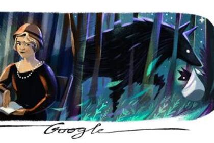 La renombrada poeta feminista latinoamericana, post-moderna, fue recordada junto a una alusión a su poema La loba, incluido en su primer libro La inquietud del rosal (1916)