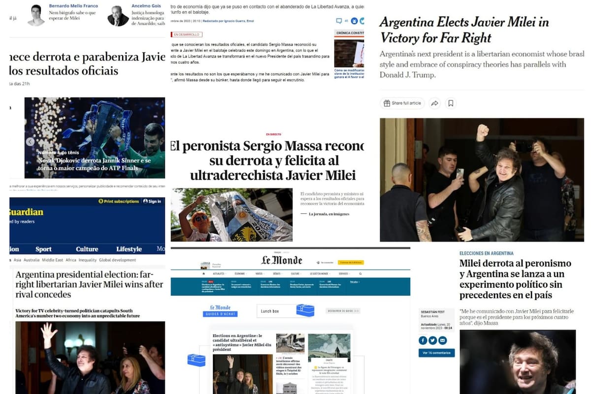 La repercusión en los principales medios internacionales sobre el balotaje en la Argentina.