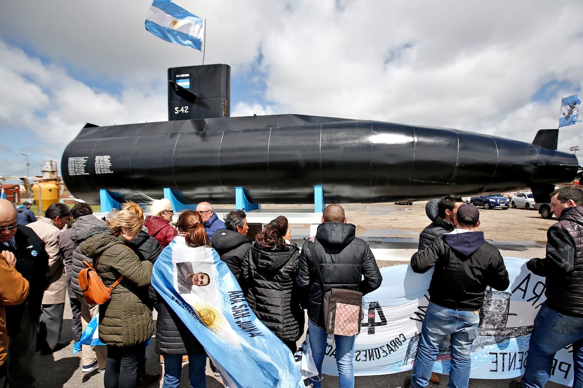 La réplica del ARA San Juan en la Base Naval de Mar del Plata