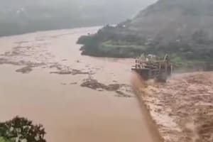 La represa 14 de julio colapsó este jueves