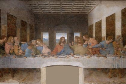 La representación más famosa de los apóstoles: La Última Cena de Leonardo da Vinci.