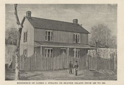 La residencia de Strang en la isla Beaver