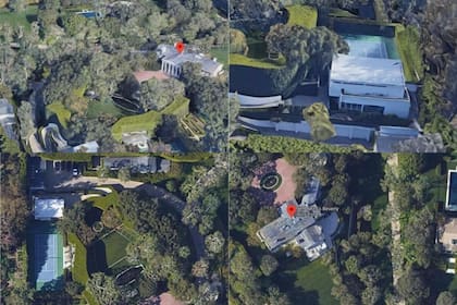La residencia tiene un área de 13 mil metros cuadrados. Esta es la vista desde Google Maps.