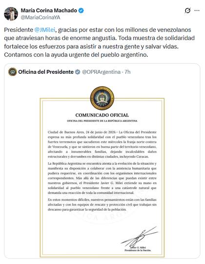 La respuesta a Milei