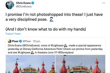 La respuesta de Chris Evans tras volverse viral