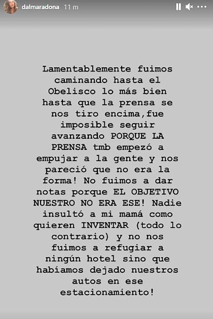 La respuesta de Dalma Maradona