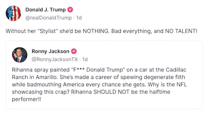 La respuesta de Donald Trump a Ronny Jackson