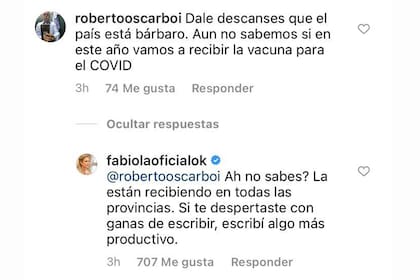 La respuesta de Fabiola Yañez