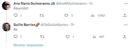 La respuesta de Guillermo Barrios a un usuario de Twitter