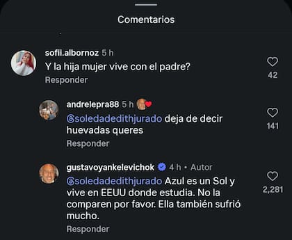La respuesta de Gustavo Yankelevich a una usuaria que preguntaba por la vida de su nieta más pequeña