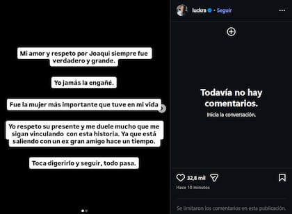 La respuesta de Luck Ra a la Joaqui en rede sociales